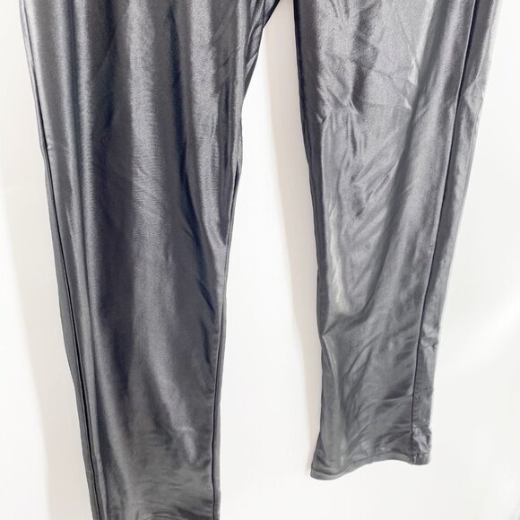 Unbranded & Untagged Shiny Stretch Black Pants No Tag - Picture 5 of 5
